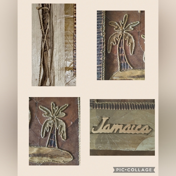 Vintage "Island Treasures" Photo Album - Banana Tree Leaves, Coconut Stem, etc. - Picture 6 of 9